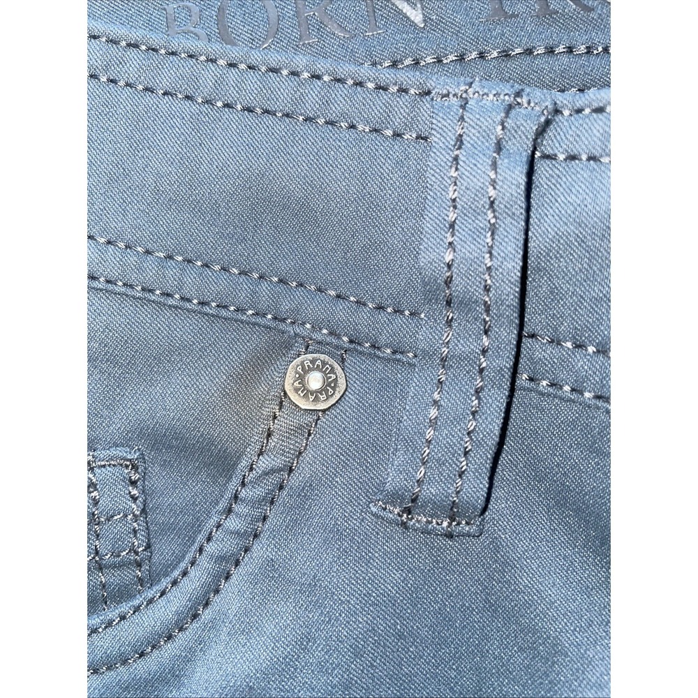 Prana Brion Pants Mens 34x28 Slate Blue Slim Fit Stretch 5-Pocket Hiking Outdoor - Picture 6 of 12